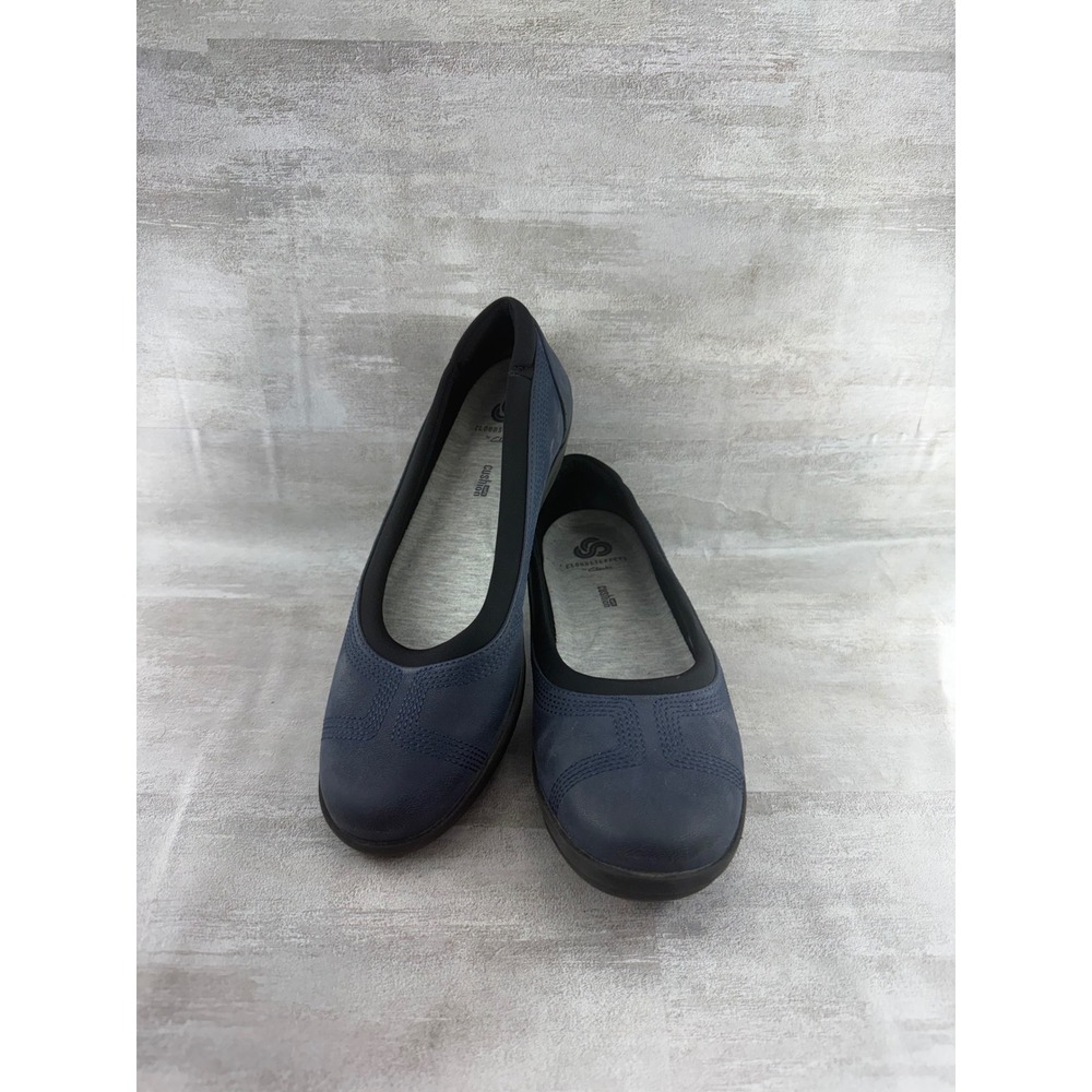 Clarks Cloudsteppers Sillian 2.0 Moon Navy Blue Flats Women Sz 7.5M 261377864050